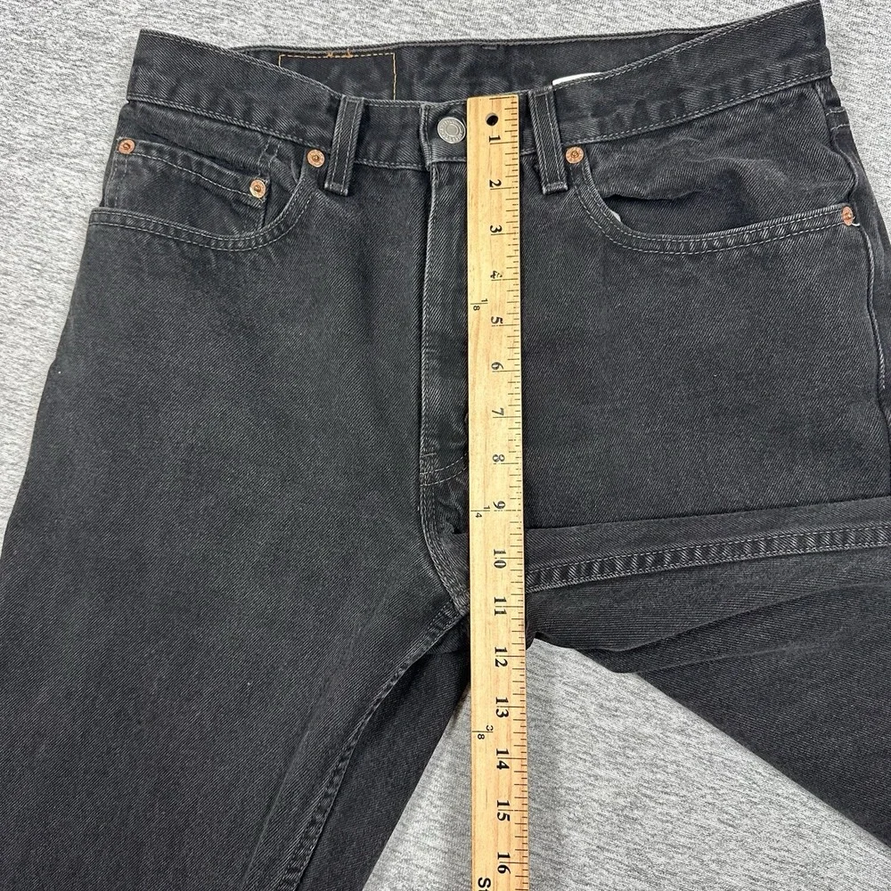 Vintage Levi's 505 Jeans Mens Size 32x32 Black Denim 90s Regular Straight